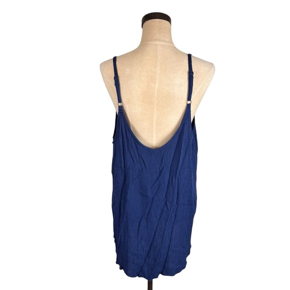 Torrid Sophie Gauze Embroidered Swing Cami Navy SZ 3X - Picture 4 of 8